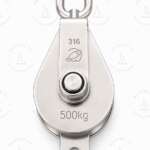 Polea inox con rodamiento